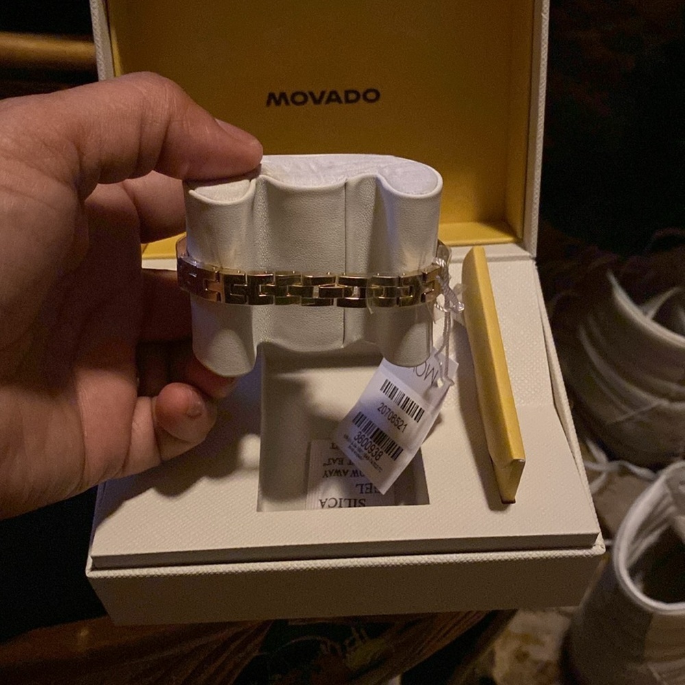 Movado Silver and Gold Tone Watch new - Picture 5 of 8